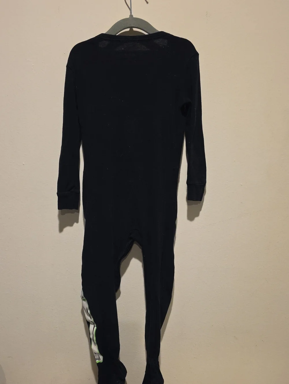 Old Navy Black Glow Skeleton One-Piece Pajamas 4 T Glow In The Dark